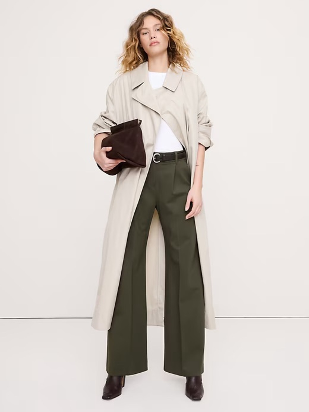 NWT! Banana Republic High Rise Wide Leg Drapey Ponte Pull on Pant  875490 🚏